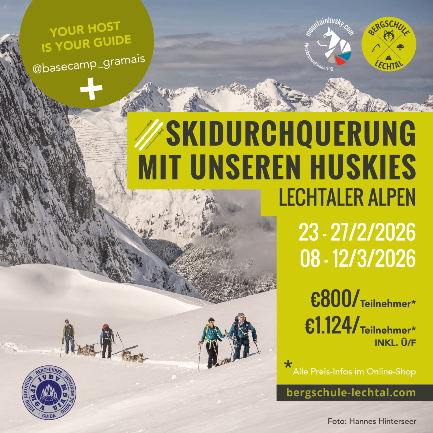 Ski crossing Lechtal Alps