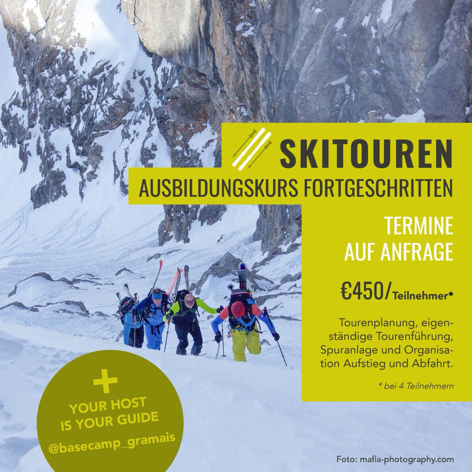 Advanced ski tour training