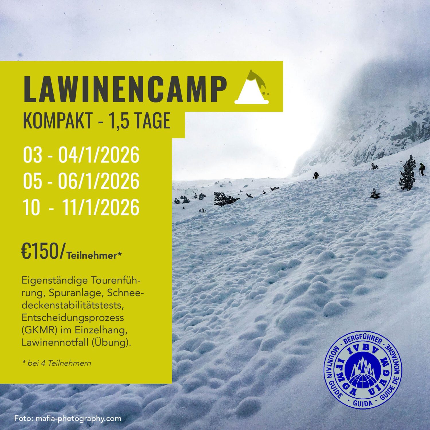 Lawinencamp 1,5 Tage